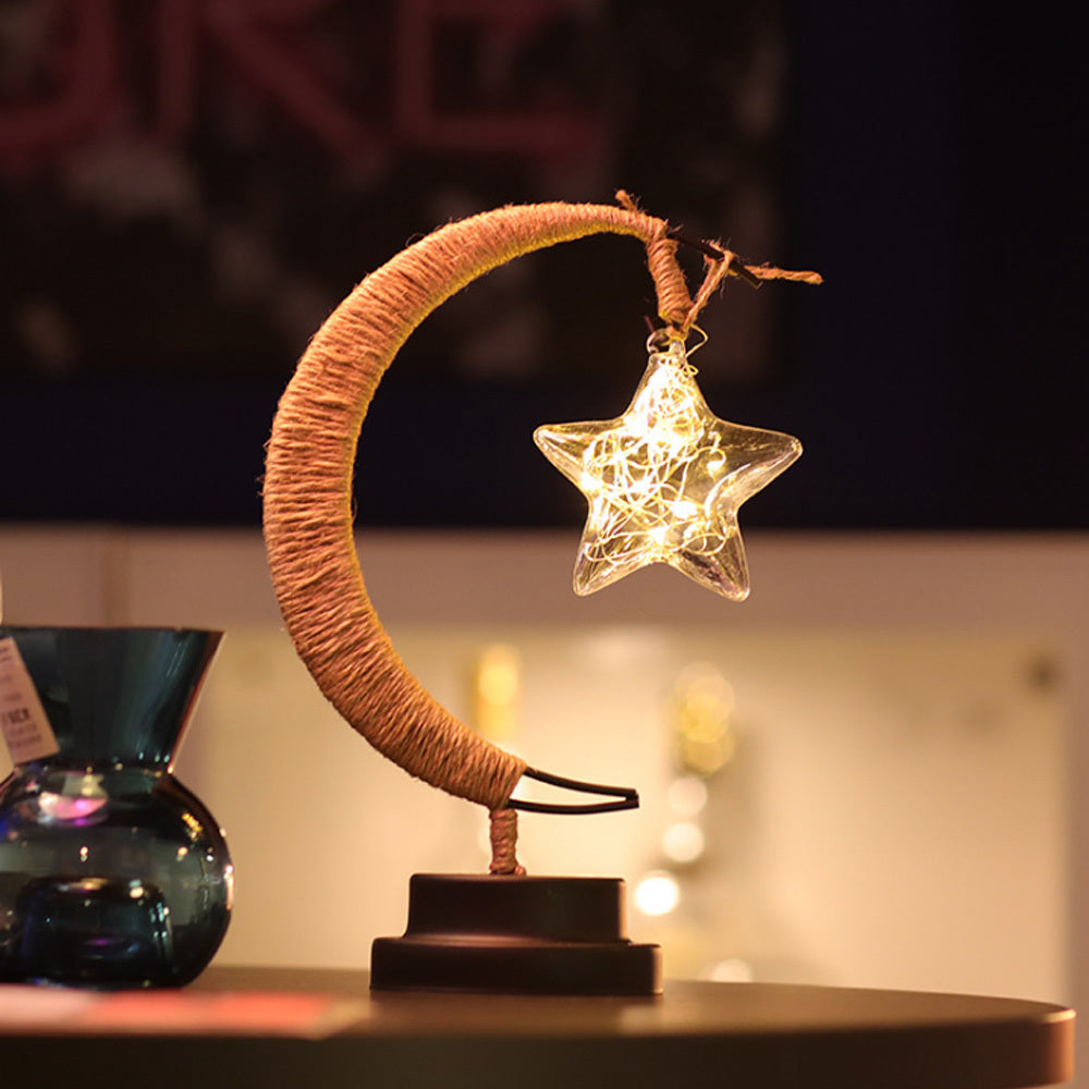 LED Star Moon Apple Lights: Magical Decoration for Festive Ambiance - Blitzwear Co