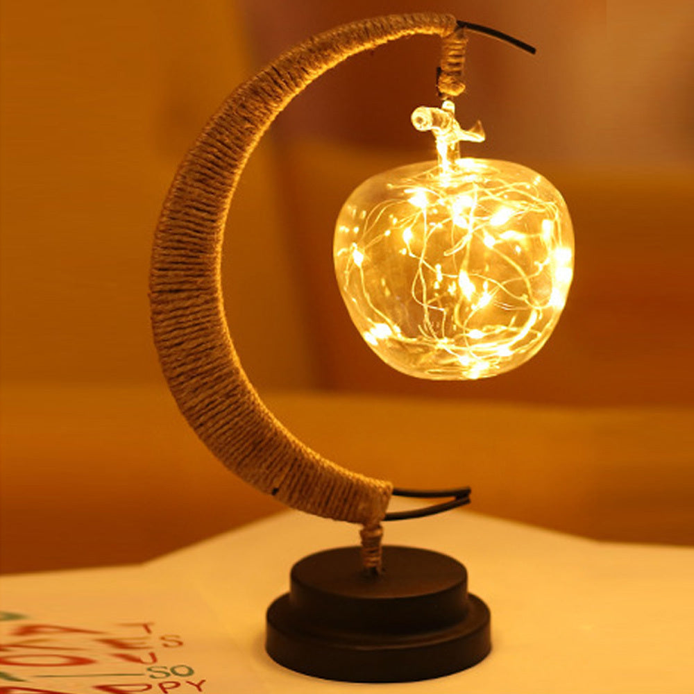 LED Star Moon Apple Lights: Magical Decoration for Festive Ambiance - Blitzwear Co