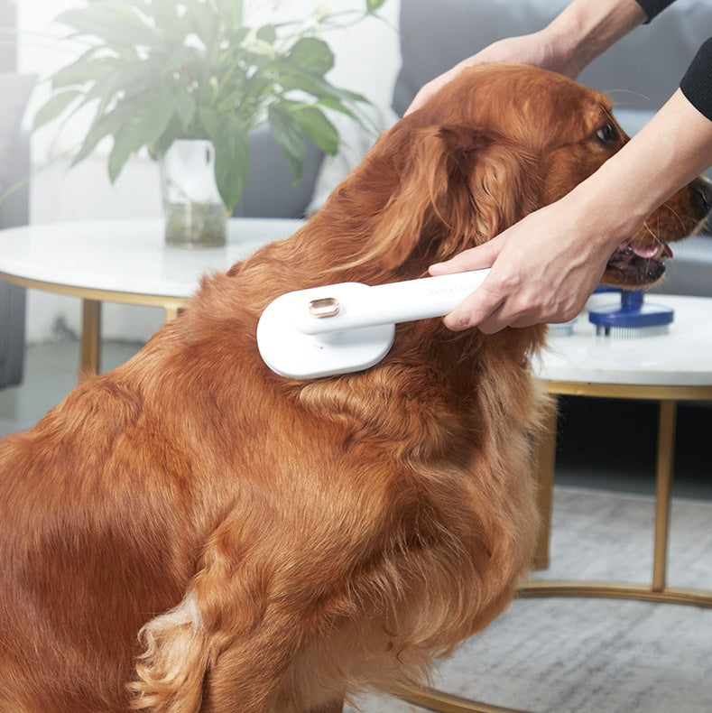 Self-Cleaning Pet Hair Brush: Easy Grooming Tool for Cats & Dogs - Blitzwear Co